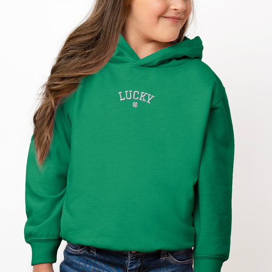 Embroidered Lucky Clover | Toddler Graphic Hoodie
