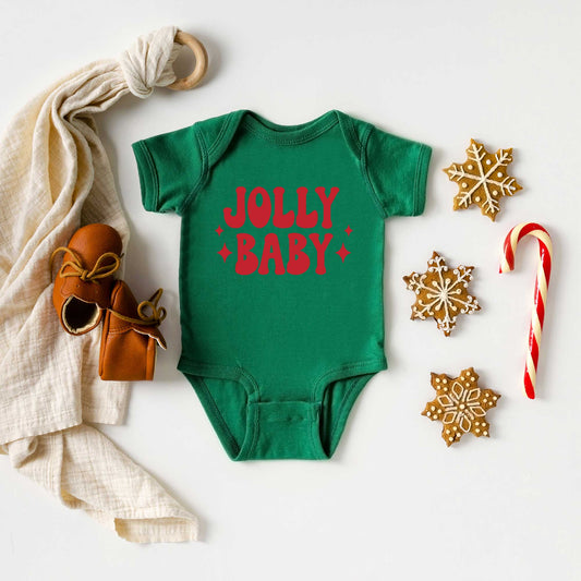 Jolly Baby Stars | Baby Graphic Short Sleeve Onesie