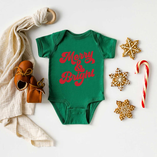 Bold Merry and Bright | Baby Graphic Short Sleeve Onesie