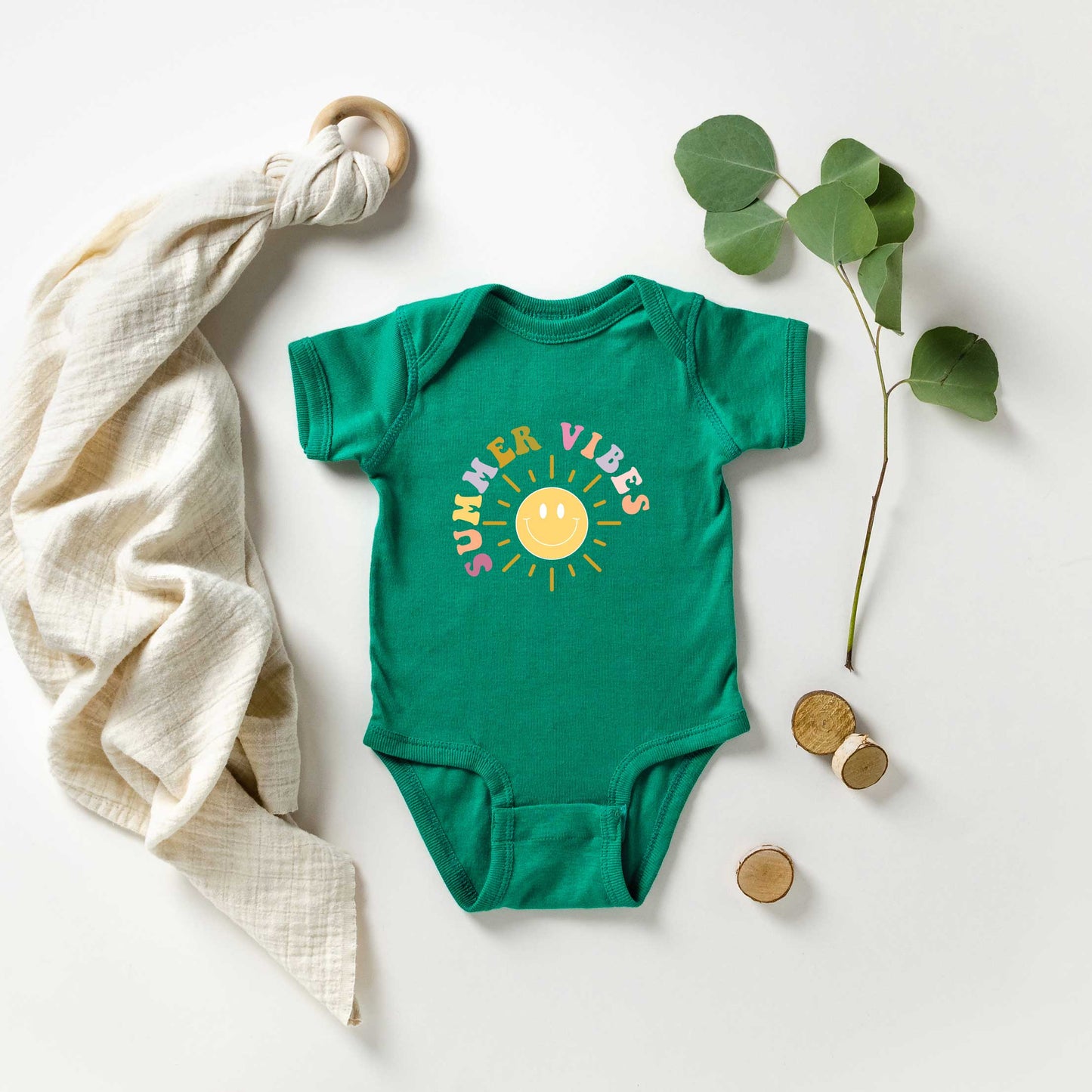 Summer Vibes Sun | Baby Graphic Short Sleeve Onesie