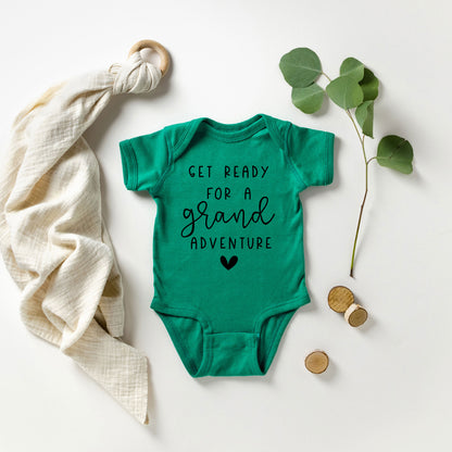 Get Ready Grand Adventure | Baby Graphic Short Sleeve Onesie