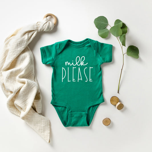 Milk Please | Baby Graphic Short Sleeve Onesie