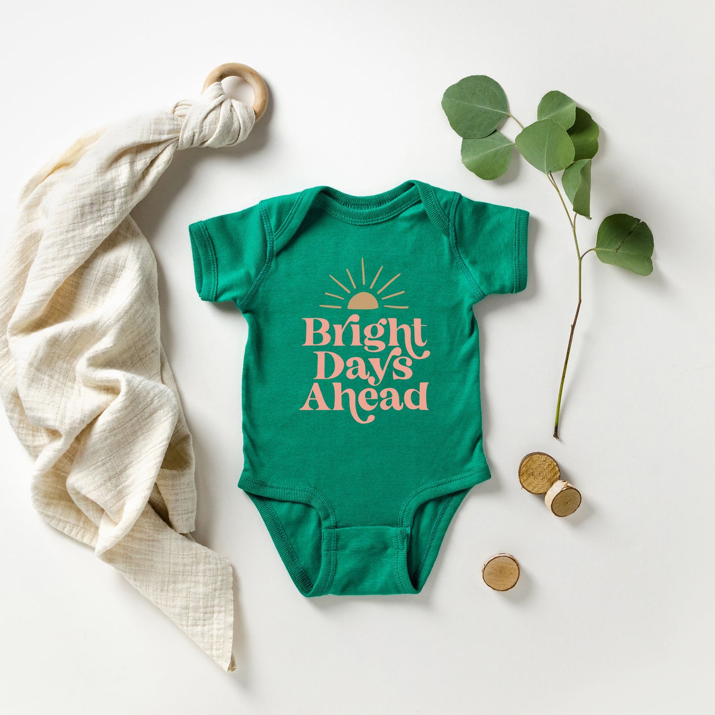 Bright Days Ahead Sun | Baby Graphic Short Sleeve Onesie