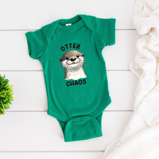 Otter Chaos | Baby Graphic Short Sleeve Onesie