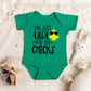I'm Just Here For The Chicks | Baby Graphic Short Sleeve Onesie