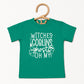 Witches Goblins Ghosts Puff Print | Toddler Graphic Short Sleeve Tee