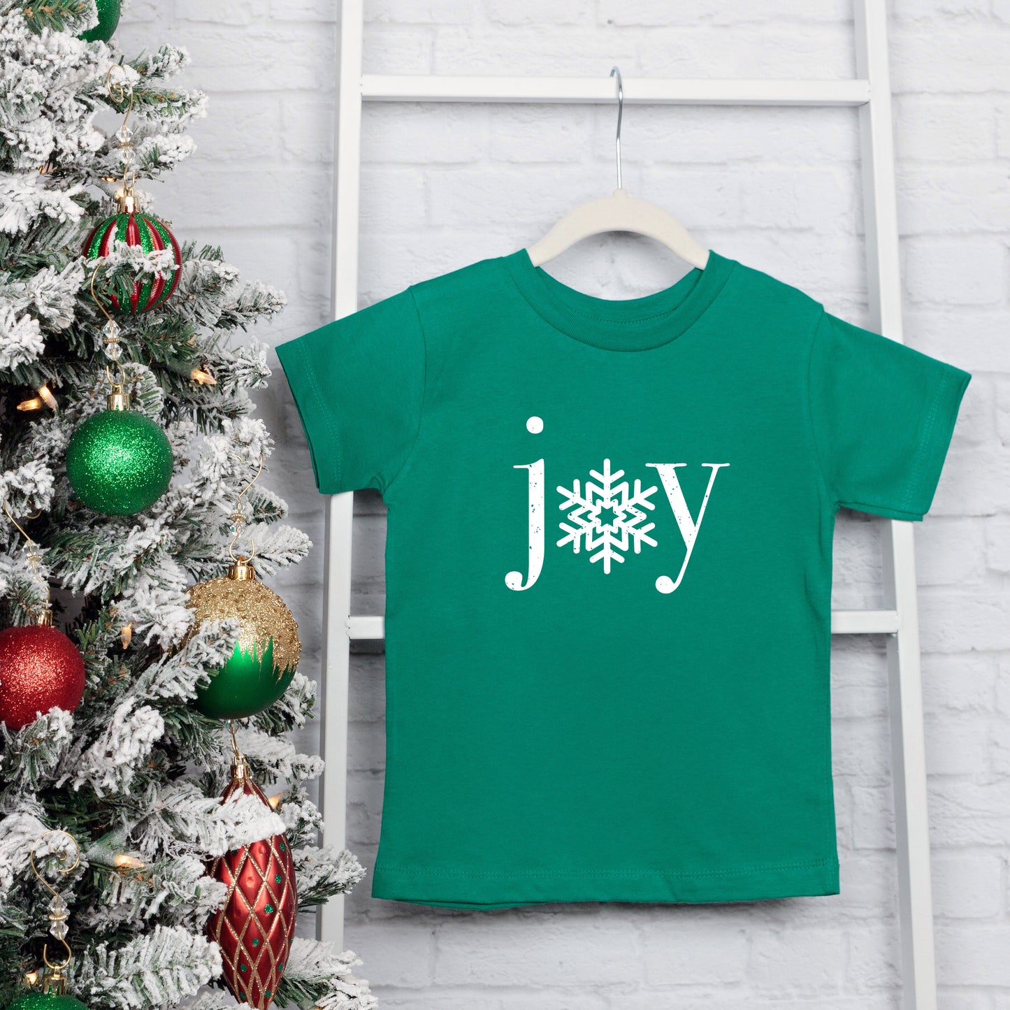 Joy Snowflake | Toddler Graphic Short Sleeve Tee