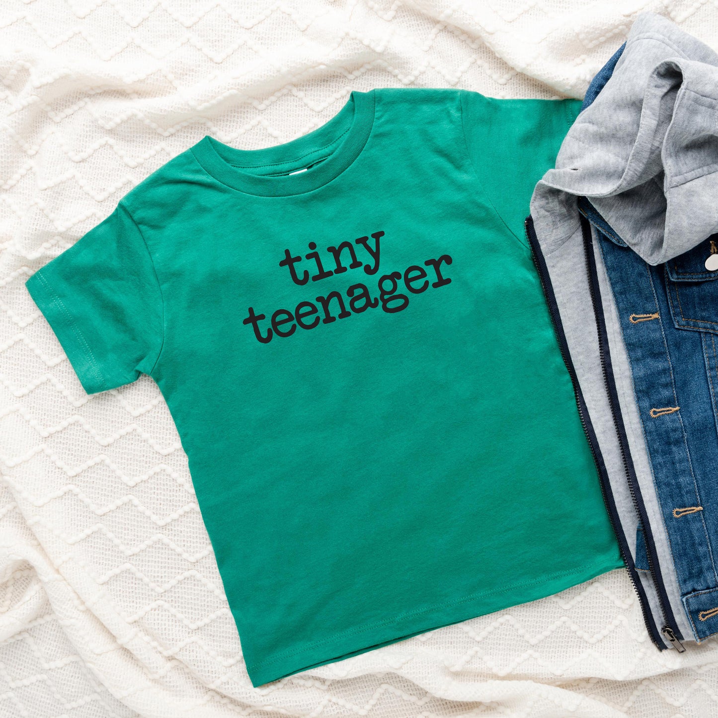 Tiny Teenager Typewriter | Toddler Graphic Short Sleeve Tee