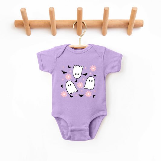 Ghost Flowers | Baby Graphic Short Sleeve Onesie