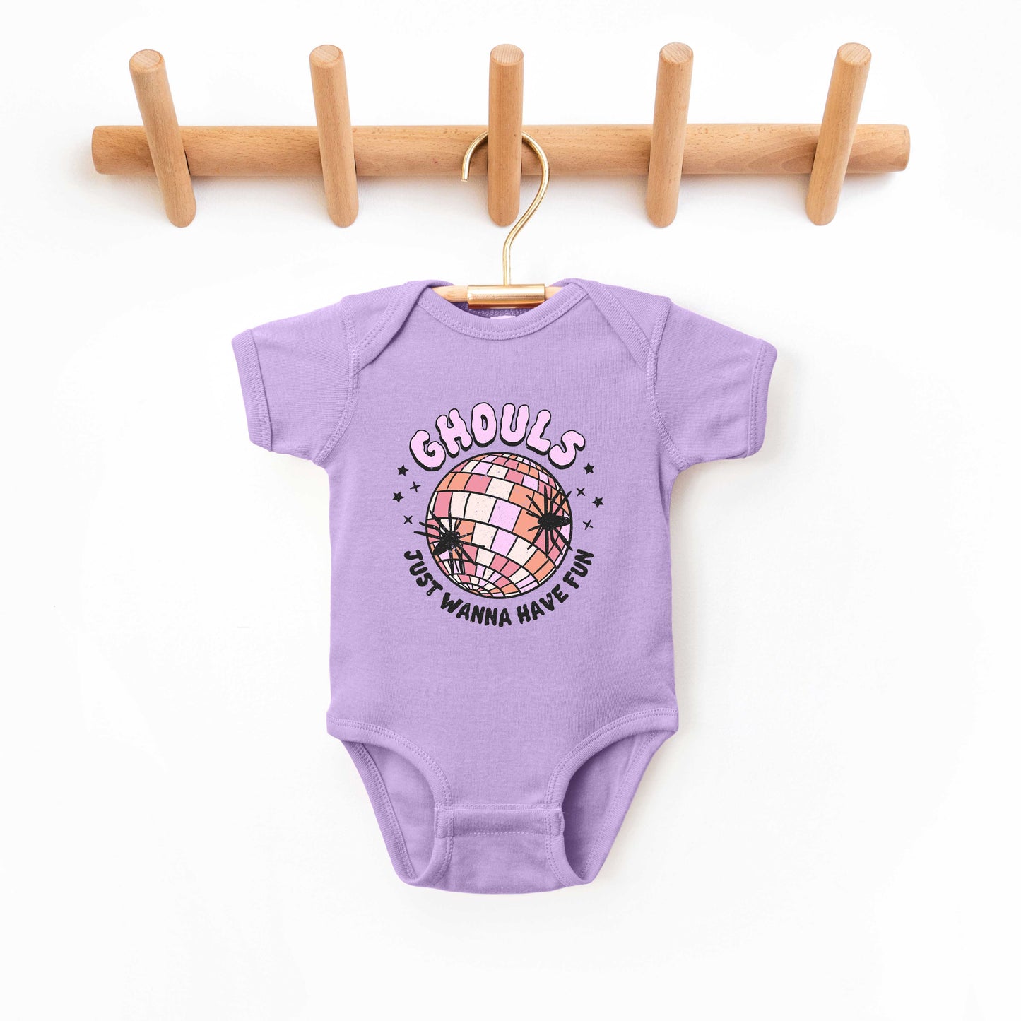 Ghouls Disco Ball | Baby Graphic Short Sleeve Onesie