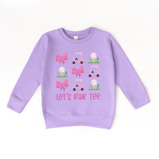 Let's Par Tee Coquette | Toddler Graphic Sweatshirt