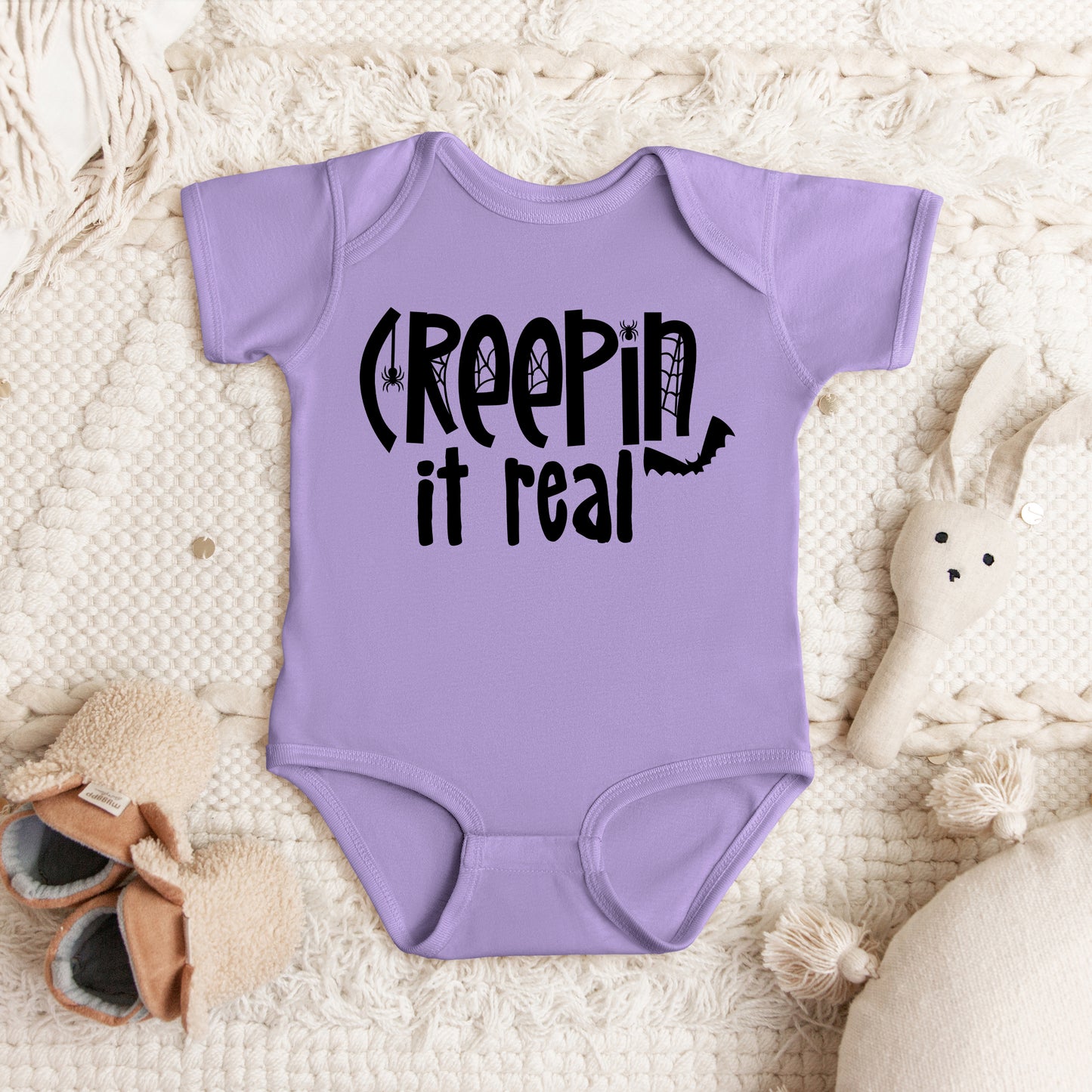 Creepin It Real | Baby Graphic Short Sleeve Onesie