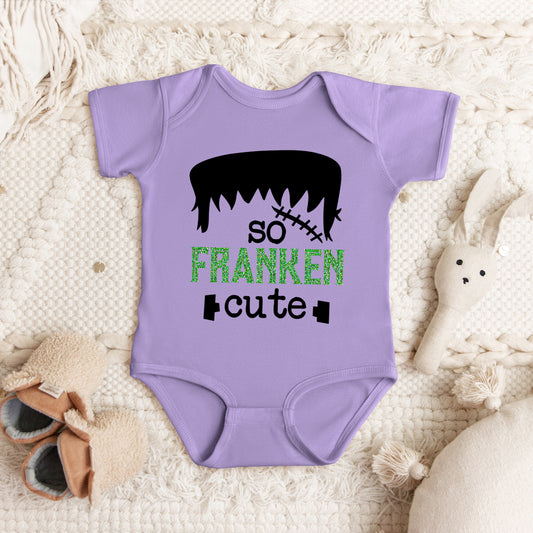 So Franken Cute Glitter | Baby Graphic Short Sleeve Onesie