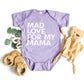 Mad Love For My Mama Distressed | Baby Graphic Short Sleeve Onesie