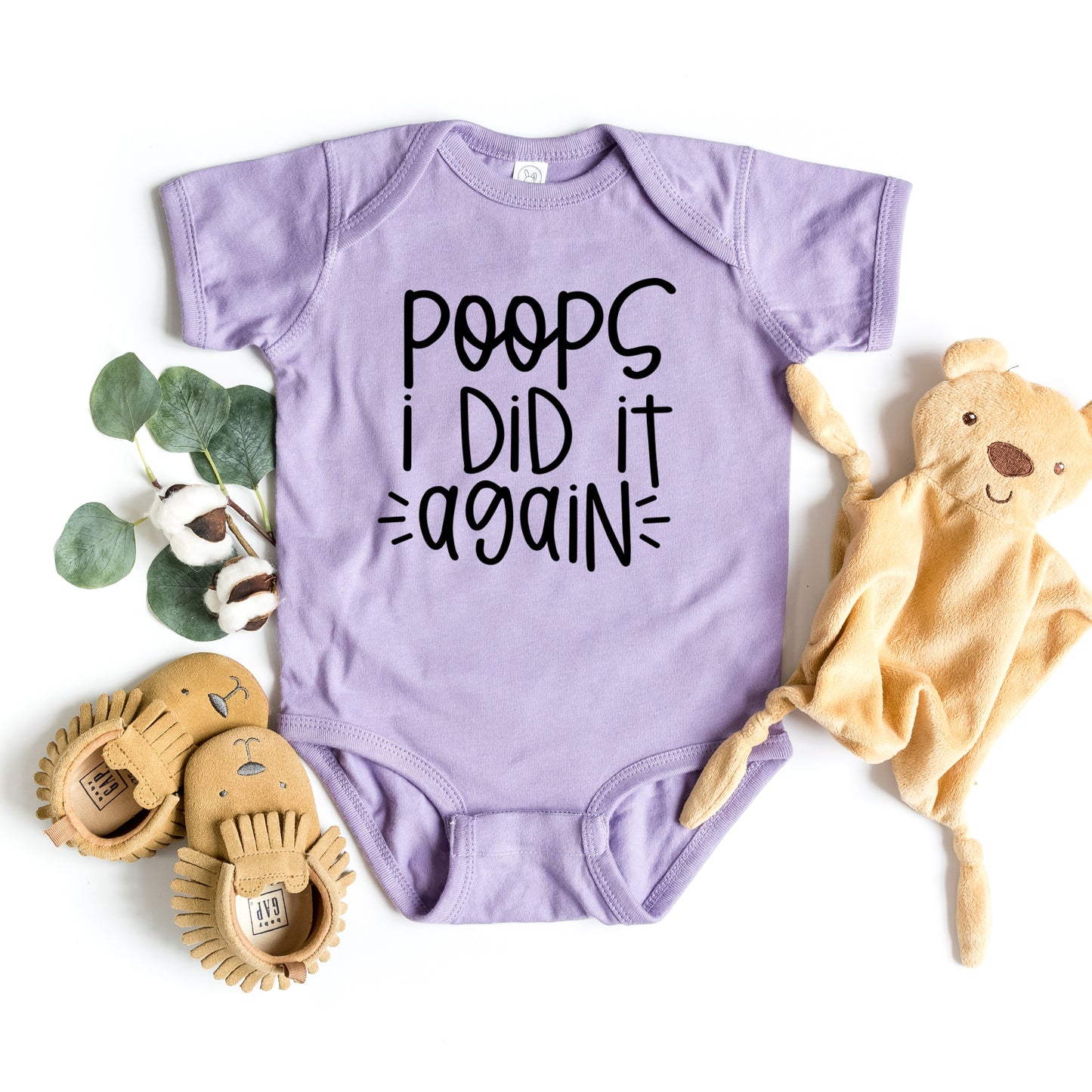 Poops I Did It Again | Baby Graphic Short Sleeve Onesie