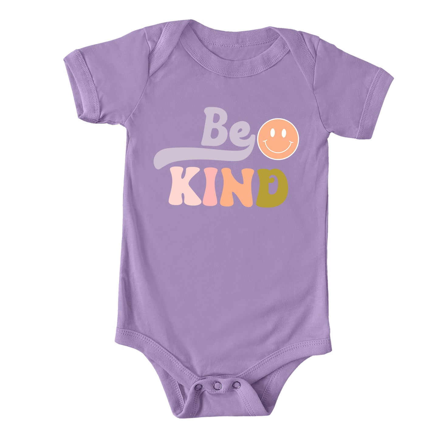 Be Kind Smiley Face | Baby Graphic Short Sleeve Onesie