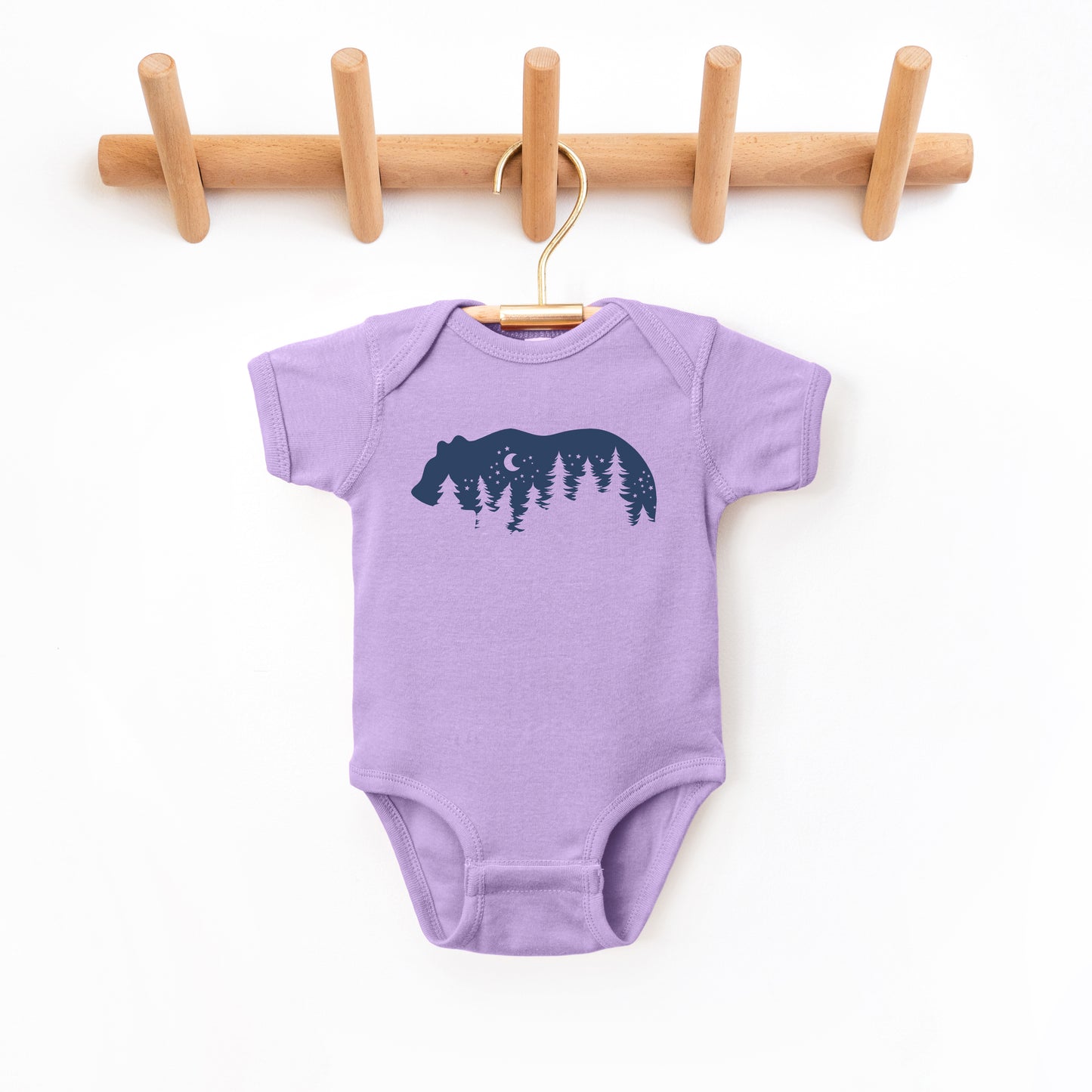 Bear Trees | Baby Graphic Short Sleeve Onesie