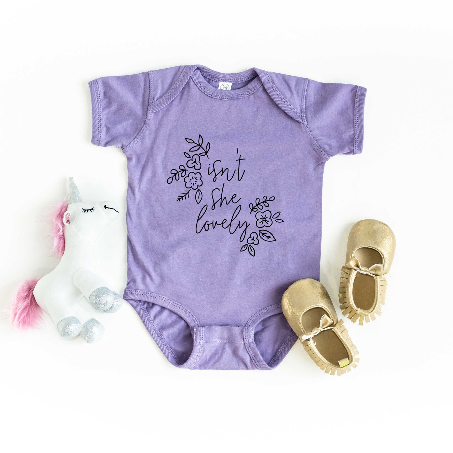 Isn't She Lovely | Baby Graphic Short Sleeve Onesie