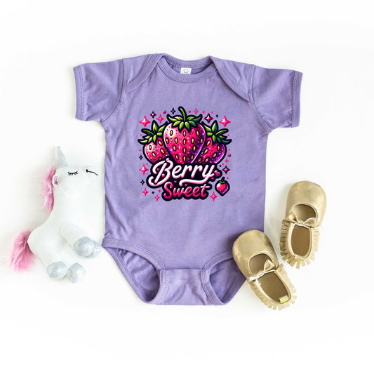 Berry Sweet Strawberry | Baby Graphic Short Sleeve Onesie