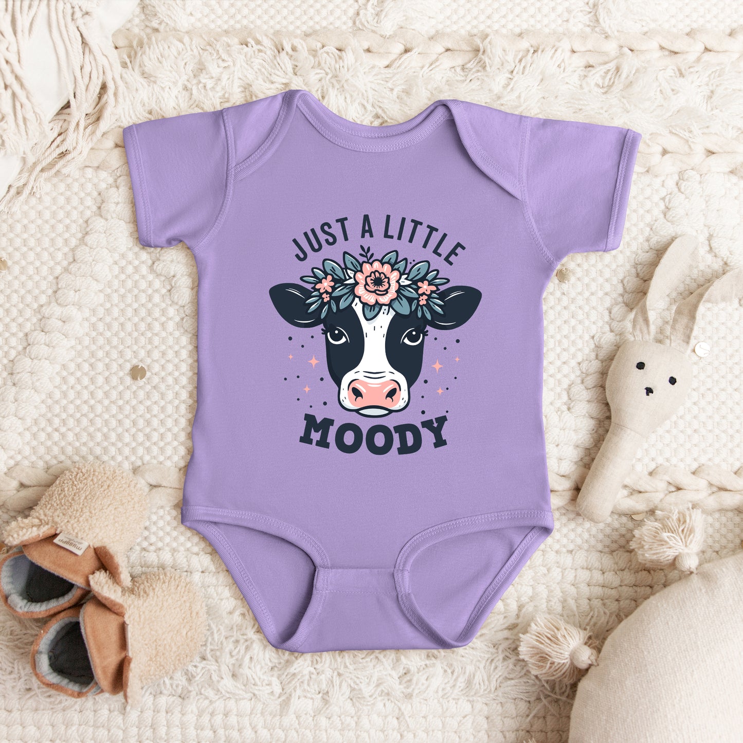 A Little Moody | Baby Graphic Short Sleeve Onesie