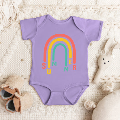 Rainbow Summer | Baby Graphic Short Sleeve Onesie