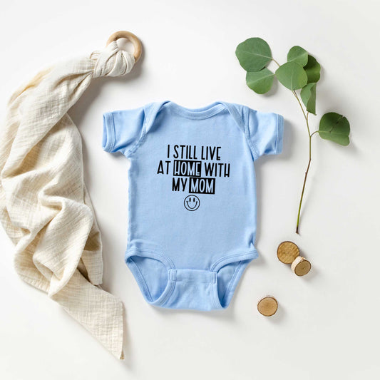 Home With My Mom | Baby Graphic Short Sleeve Onesie