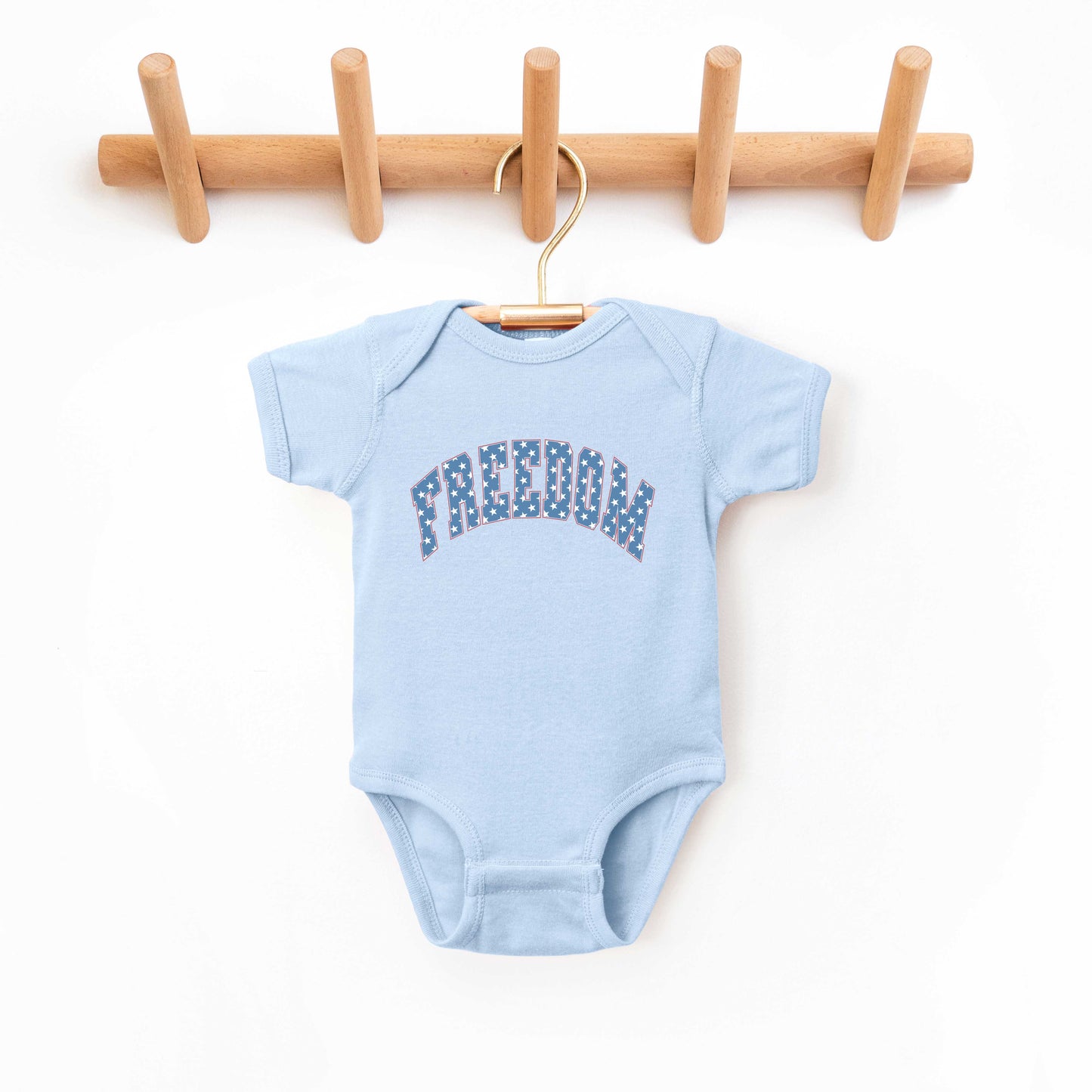 Retro Freedom Stars | Baby Graphic Short Sleeve Onesie