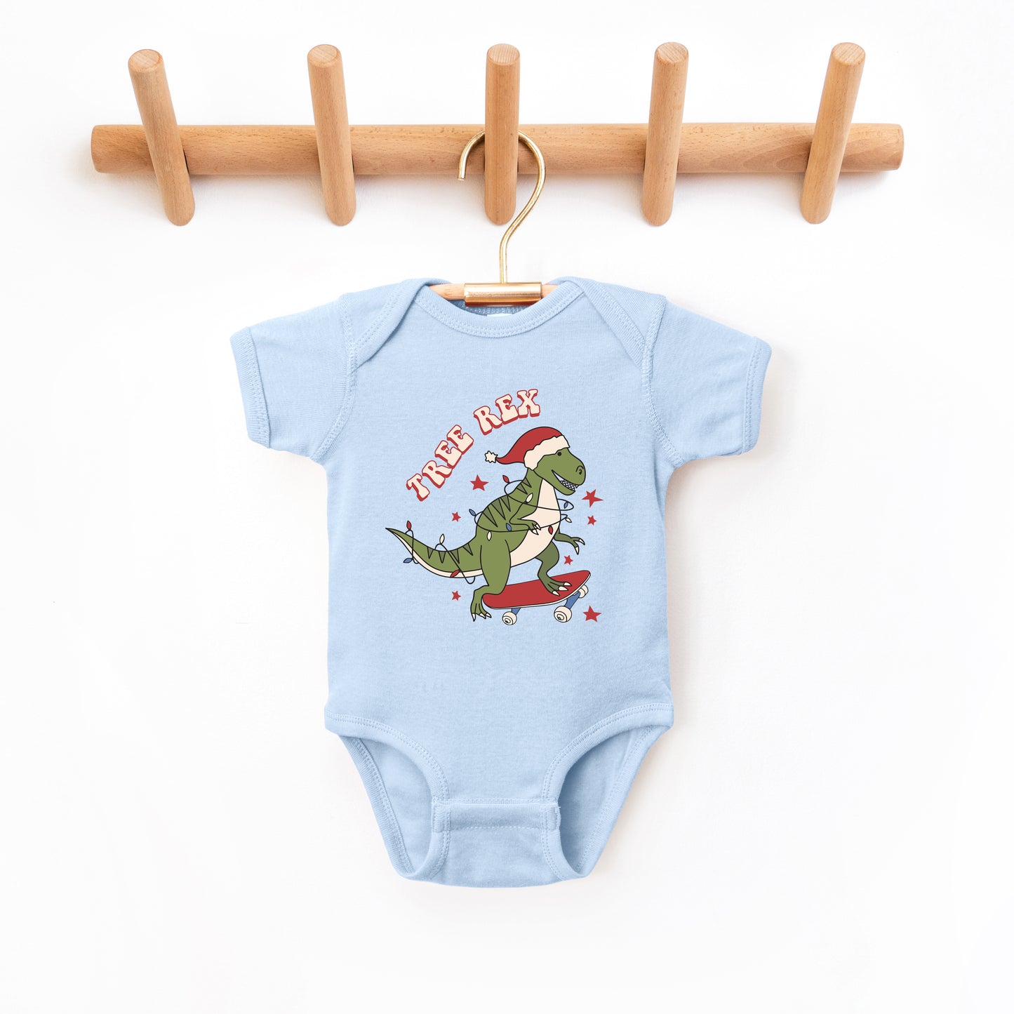 Tree Rex Skateboard | Baby Graphic Short Sleeve Onesie