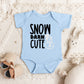 Snow Darn Cute Glitter | Baby Graphic Short Sleeve Onesie