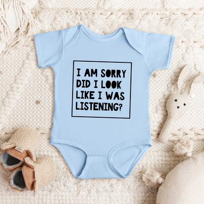 Look Like I Was Listening | Baby Graphic Short Sleeve Onesie