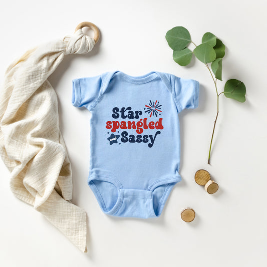 Star Spangled Firework | Baby Graphic Short Sleeve Onesie