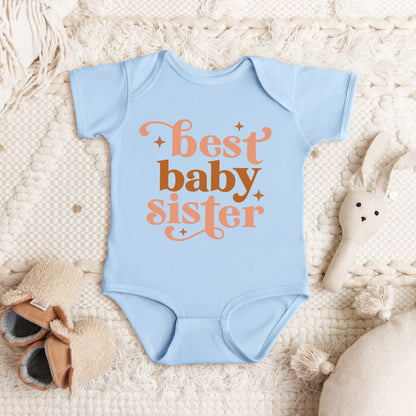 Best Baby Sister | Baby Graphic Short Sleeve Onesie