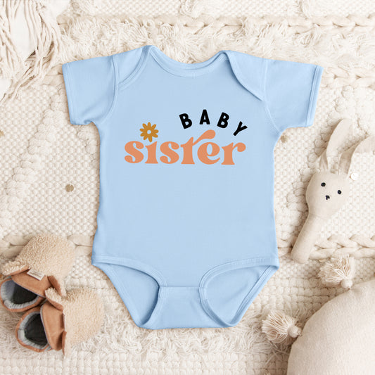 Boho Baby Sister | Baby Graphic Short Sleeve Onesie