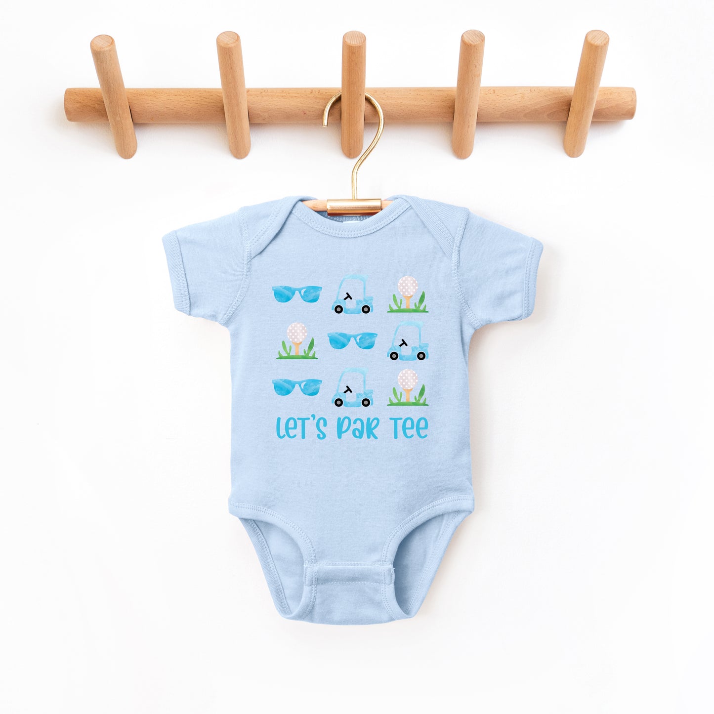 Let's Par Tee Sunglasses | Baby Graphic Short Sleeve Onesie