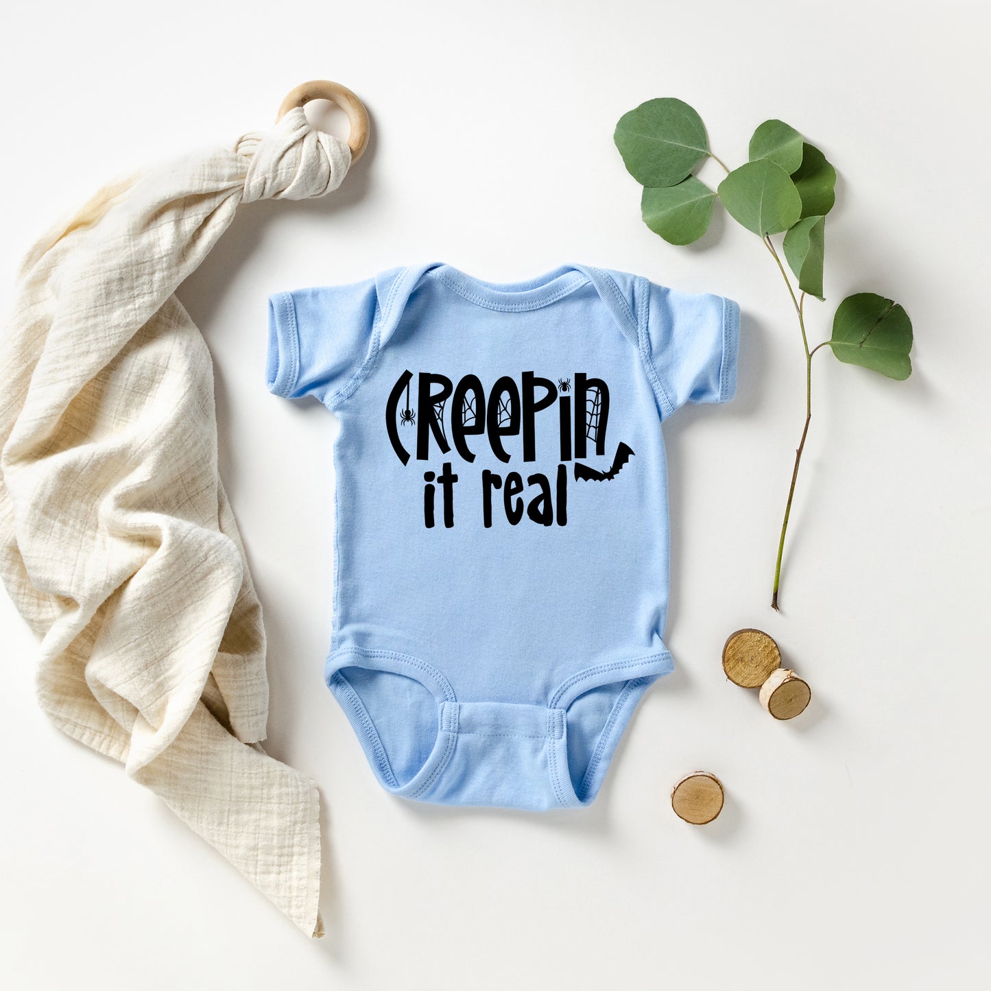 Creepin It Real | Baby Graphic Short Sleeve Onesie