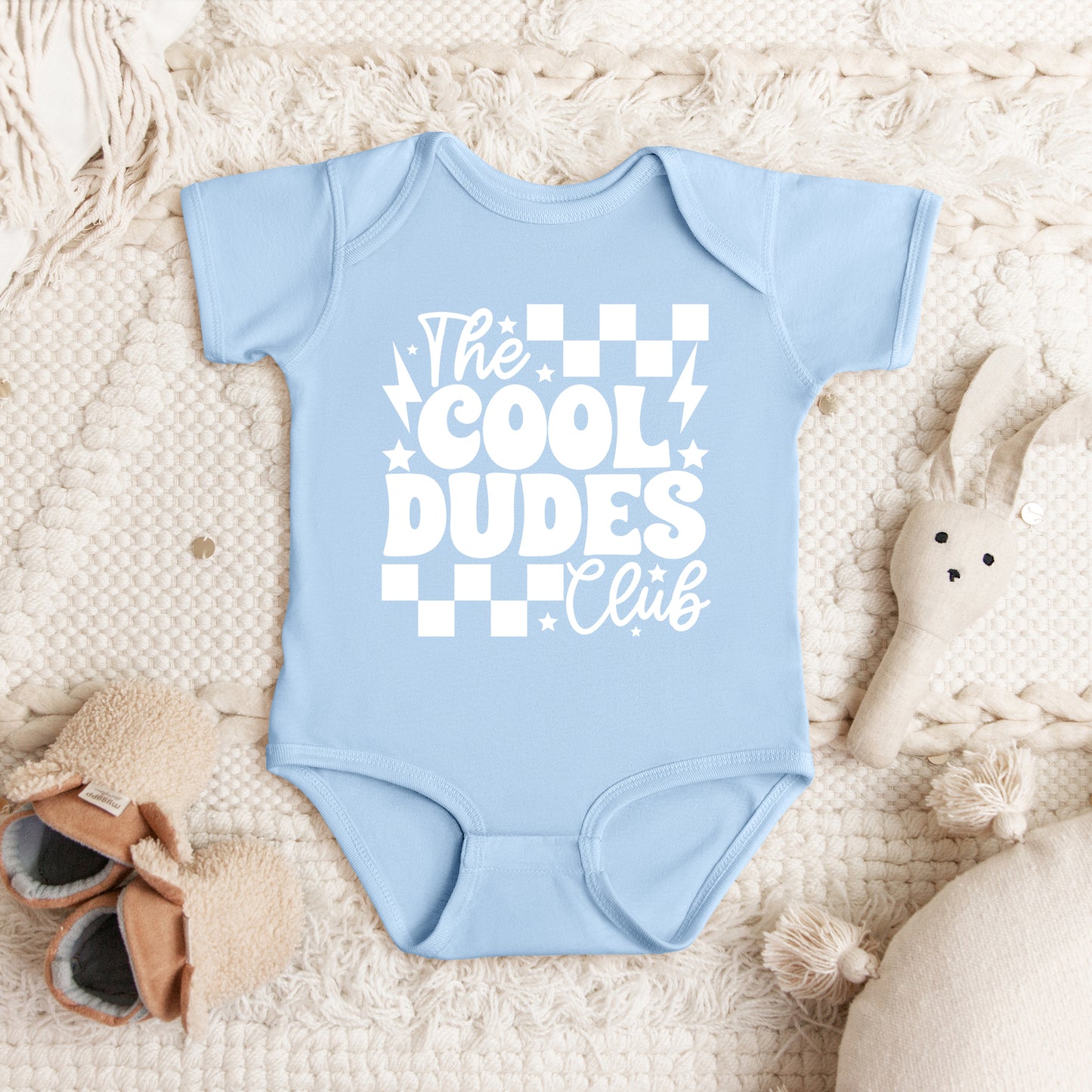 Cool Dudes Club | Baby Graphic Short Sleeve Onesie