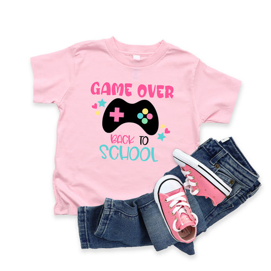 Game Over Back To School | Toddler Graphic Short Sleeve Tee