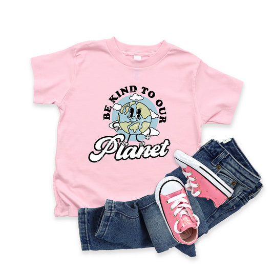 Be Kind To Our Planet | Toddler Graphic Short Sleeve Tee