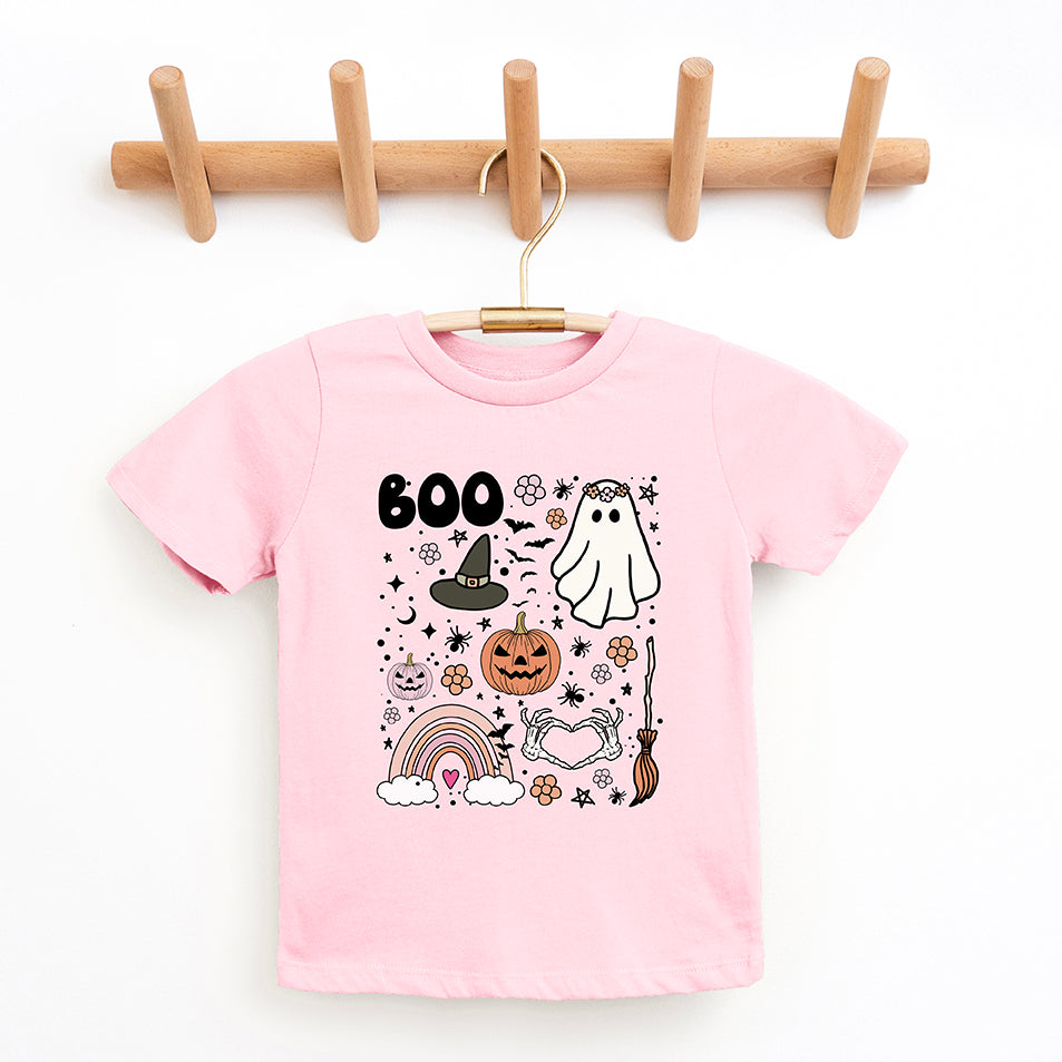 Boo Collage | Toddler Graphic Short Sleeve Tee