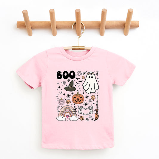 Boo Collage | Toddler Graphic Short Sleeve Tee