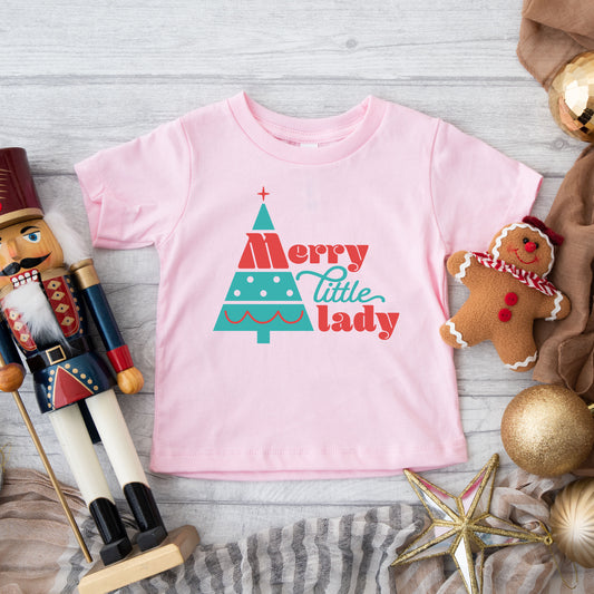 Merry Little Lady | Youth Graphic Short Sleeve Tee