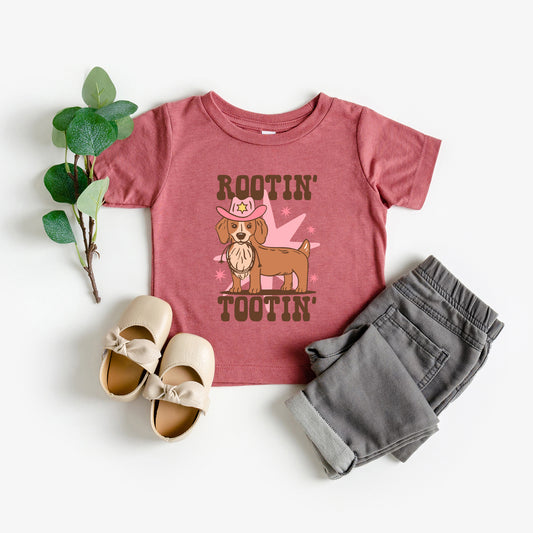 Rootin' Tootin' Dog | Toddler Graphic Short Sleeve Tee