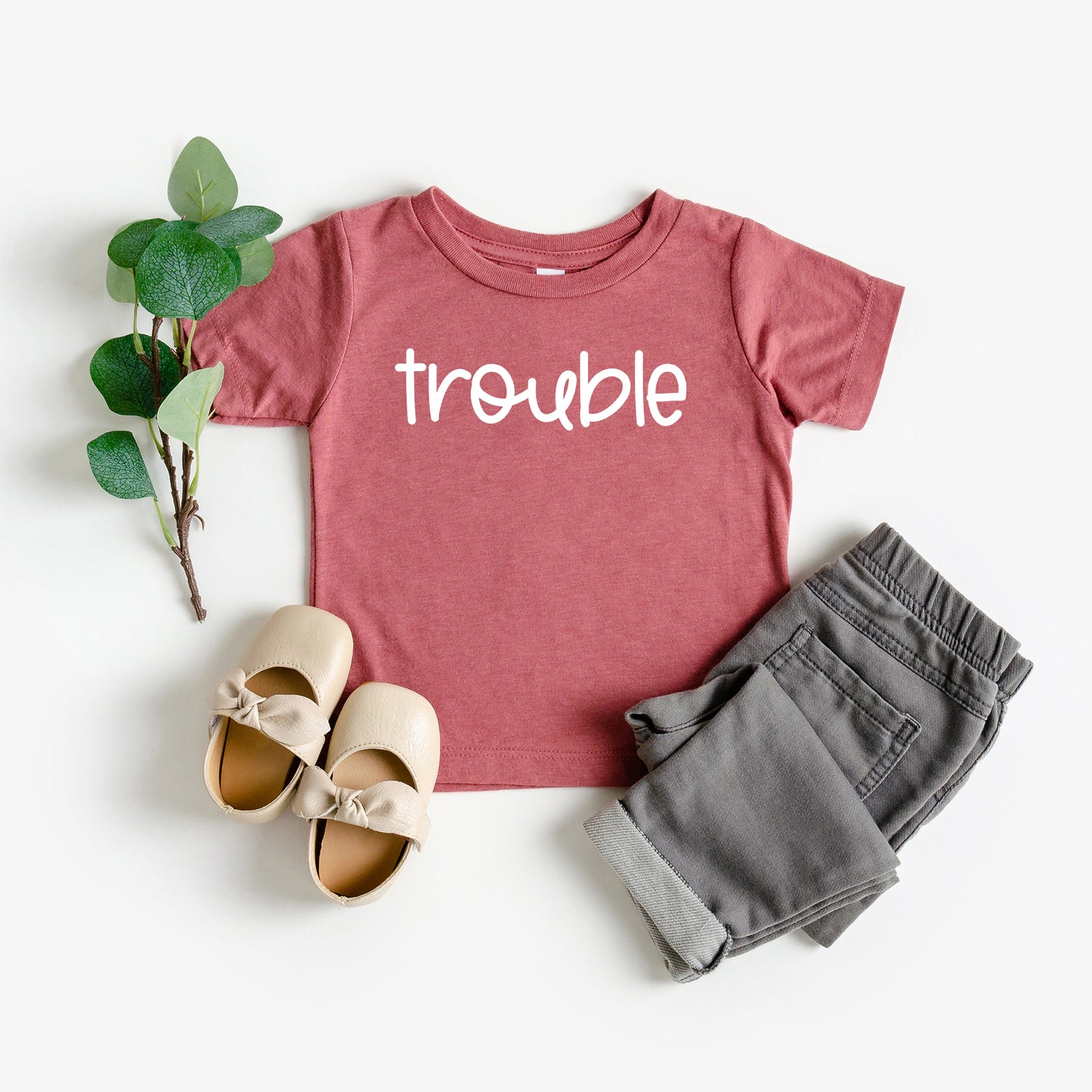 Trouble | Toddler Graphic Short Sleeve Tee