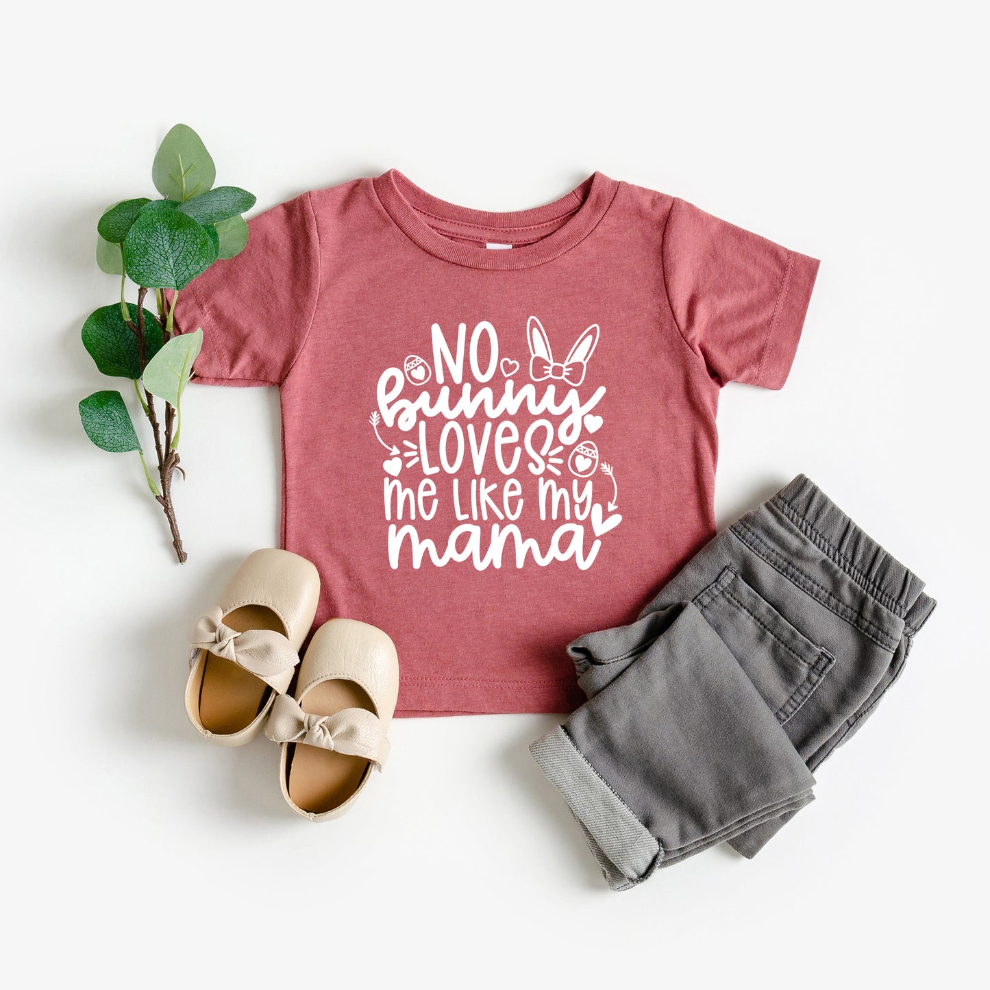 No Bunny Loves Me Like Mama | Toddler Graphic Short Sleeve Tee