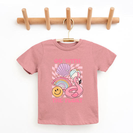 Go With The Float Pink | Toddler Graphic Short Sleeve Tee