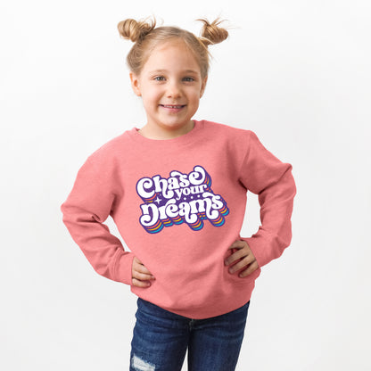 Chase Your Dreams Retro | Youth Ultra-Soft Graphic Sweatshirt