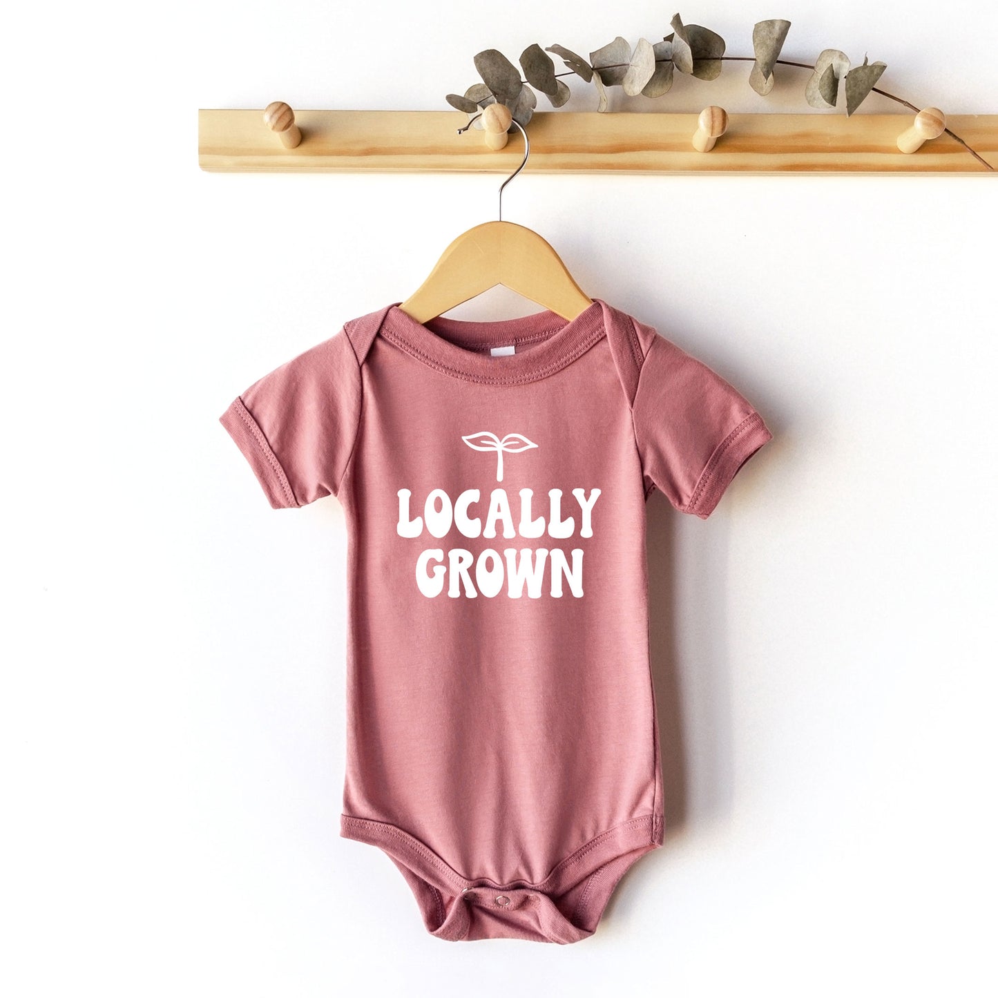 Locally Grown Kids | Baby Graphic Short Sleeve Onesie