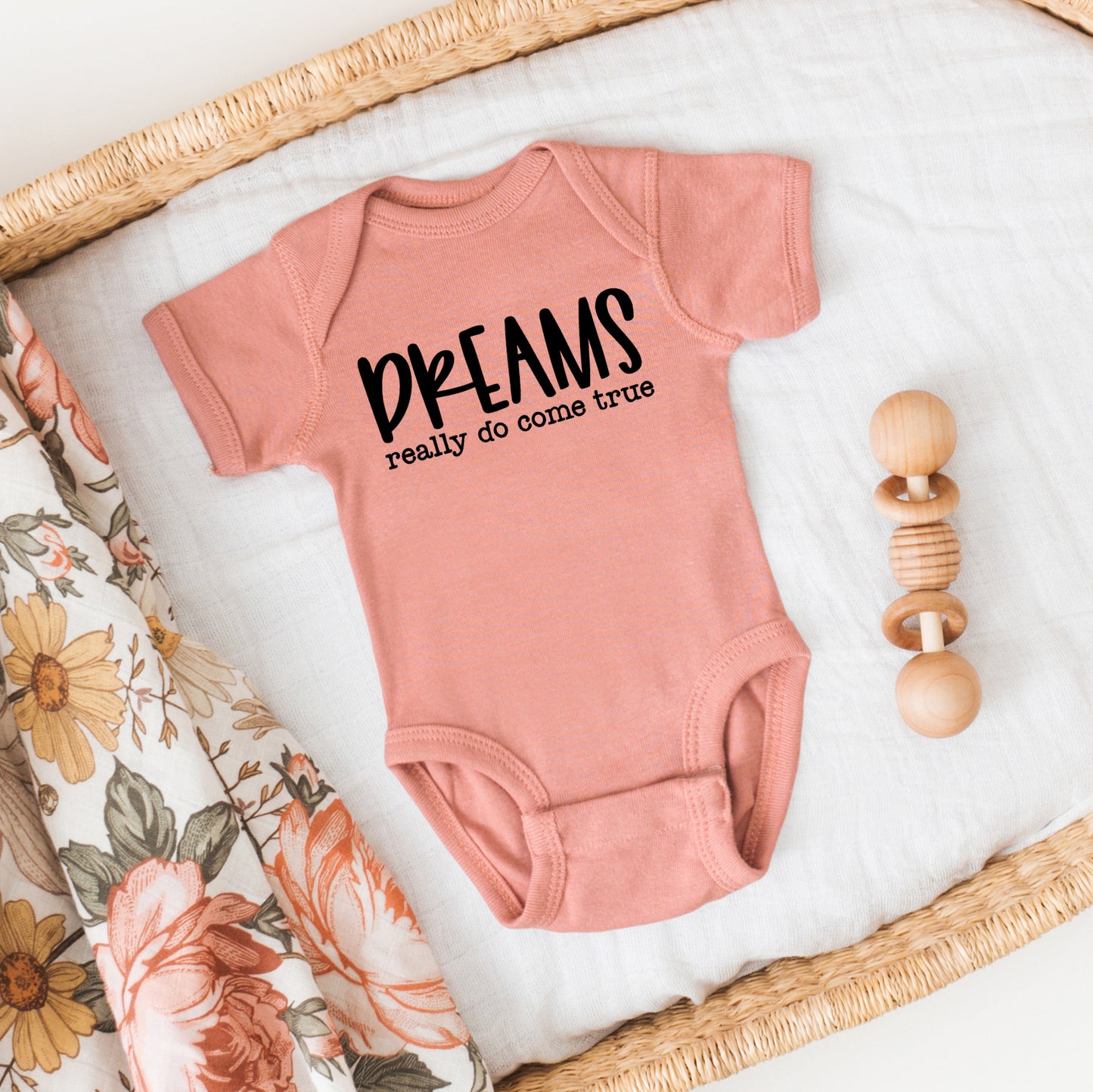 Dreams Really Do Come True | Baby Graphic Short Sleeve Onesie