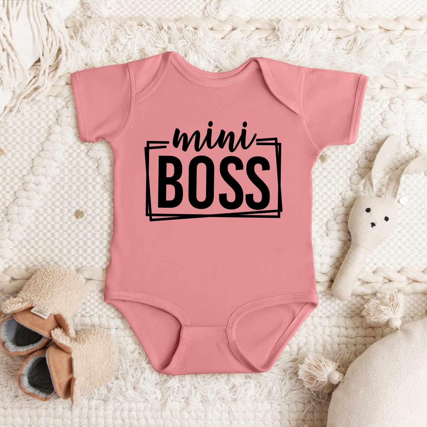 Mini Boss | Baby Graphic Short Sleeve Onesie