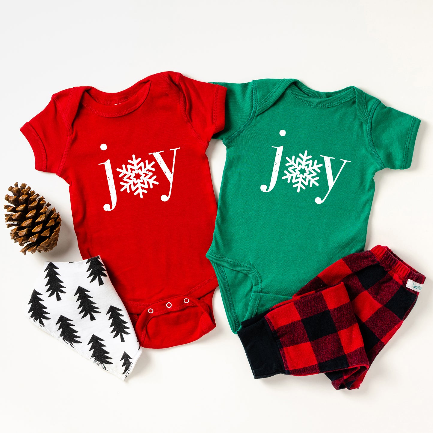 Joy Snowflake | Baby Graphic Short Sleeve Onesie